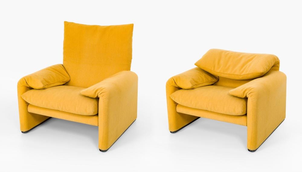 Poltronas Maralunga 675 X1/Y1 De Vico Magistretti Producida por Cassina comparable sale