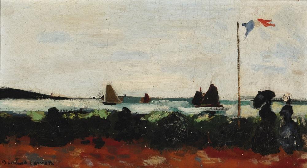 Bernard Lamotte comparable auction result: bernard lamotte 1903 1983 morgat 8 1 8 x 13 3 4 in 20 6 x 34 9 cm in a house of heydenryk frame