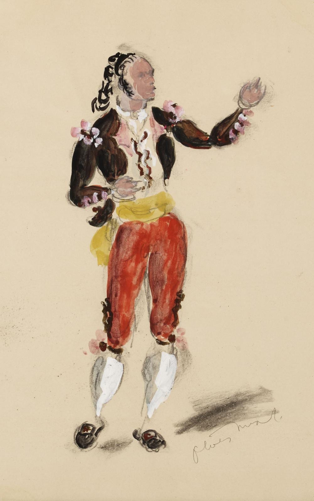 Oliver Messel comparable auction result: oliver hilary sambourne messel 1904 1978 costume design for le nozze di figaro the marriage of figaro 1955 15 x 9 3 4 in 38 1 x 24 8 cm