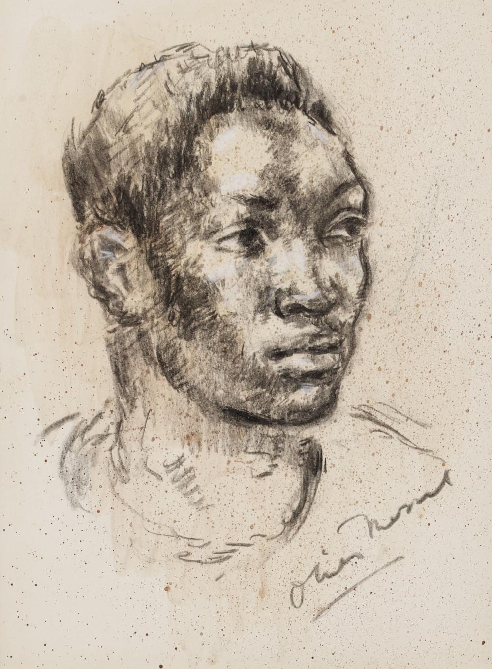 Oliver Messel comparable auction result: oliver hilary sambourne messel 1904 1978 portrait of a young barbadian man circa 1963 approximately 12 x 9 in 30 5 x 22 9 cm