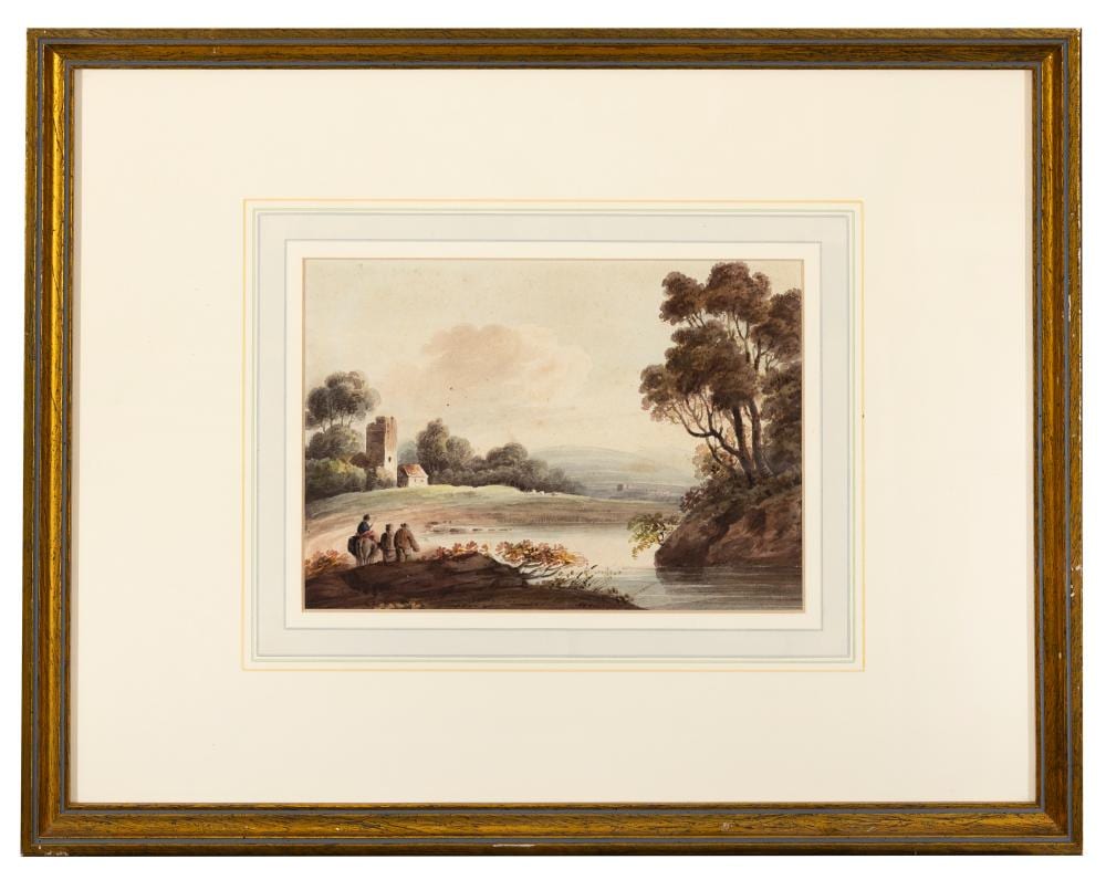john henry campbell 1757 1828 river landscape watercolour 16 5 x 23cm · Adam's · 2024-11-05 John Henry Campbell comparable auction result: john henry campbell 1757 1828 river landscape watercolour 16 5 x 23cm