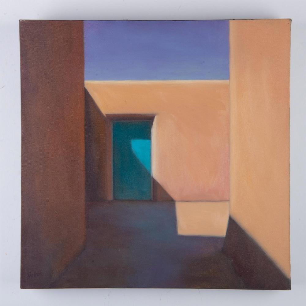 Bob Rohm comparable auction result: bob rohm original oil on canvas pueblo series signed