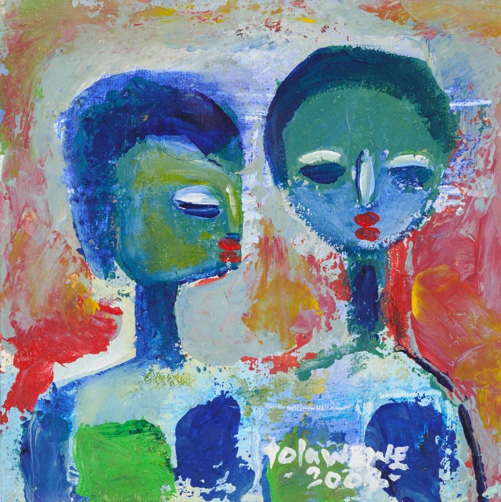 Tola Wewe comparable auction result: tola wewe nigerian b 1959