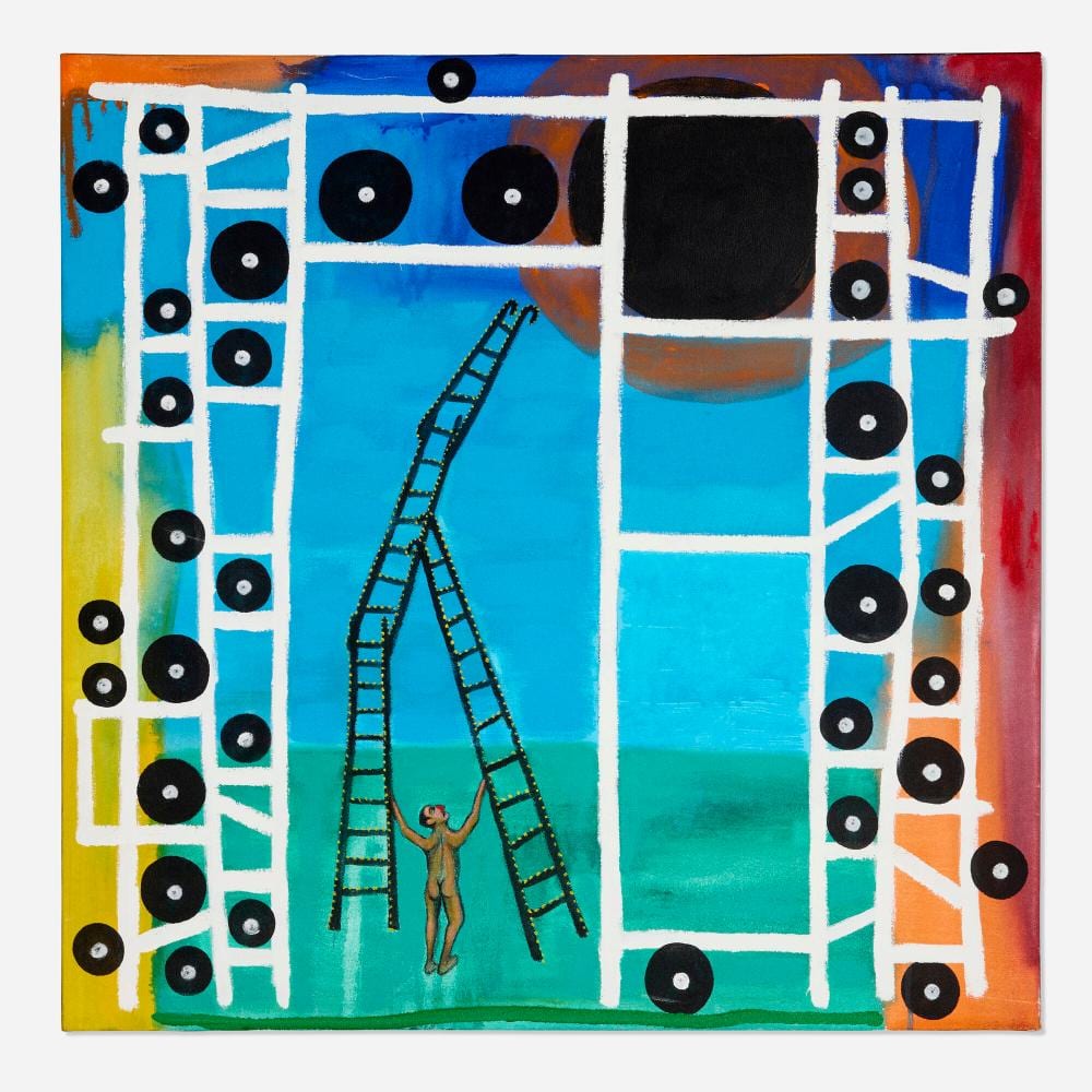 luis cruz azaceta man fixing the sky iv · Los Angeles Modern Auctions · 2024-10-30 Luis Cruz Azaceta comparable auction result: luis cruz azaceta man fixing the sky iv