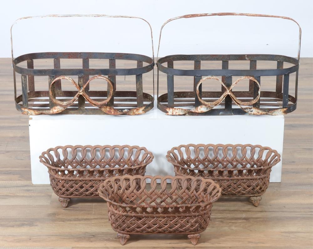 CAST IRON & IRON PLANTERS sold by Litchfield Auctions, lot 238 — auction record photograph