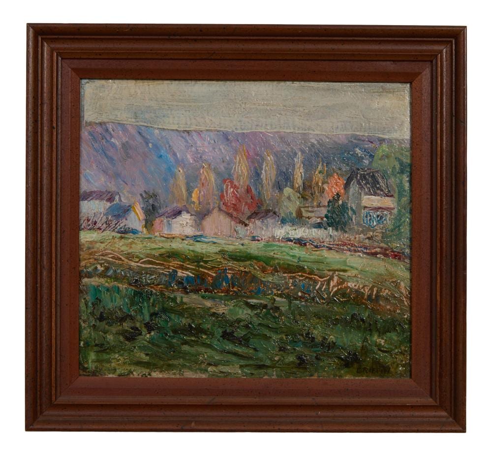 Walter Griffin comparable auction result: walter griffin american 1861 1935 french landscape possibly boigneville c 1929 h 9 in w 10 1 4 in framed h 12 1 2 in w 12 5 8 in