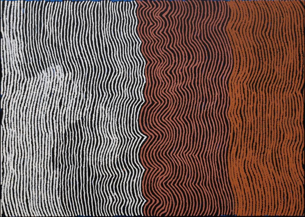 Yalti Napangati comparable auction result: yalti napangati my country acrylic on linen 101cm x 141cm