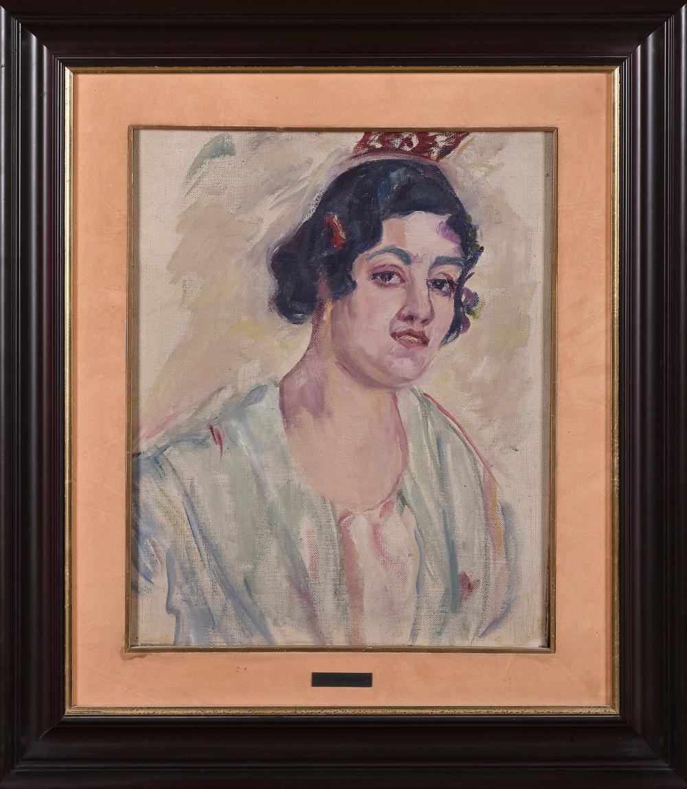 Francisco Iturrino comparable auction result: francisco iturrino gonzalez estudio de dama con peineta