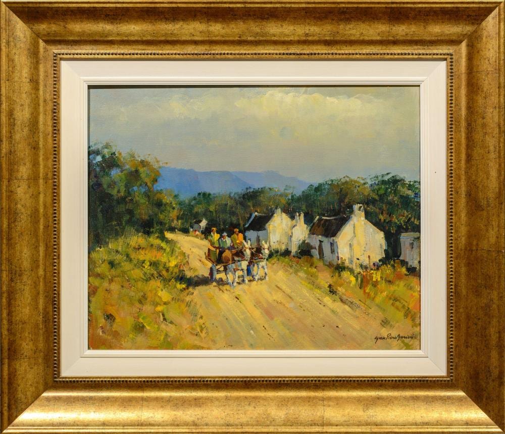 Gian Piero Garizio comparable auction result: gian piero garizio sa born 1931 oil donkey cart signed 40 x 50