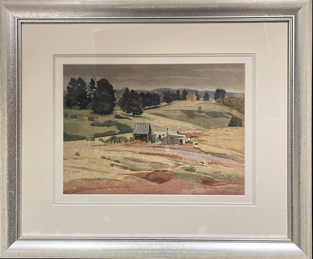 Douglas Dundas comparable auction result: douglas dundas southern highlands watercolour