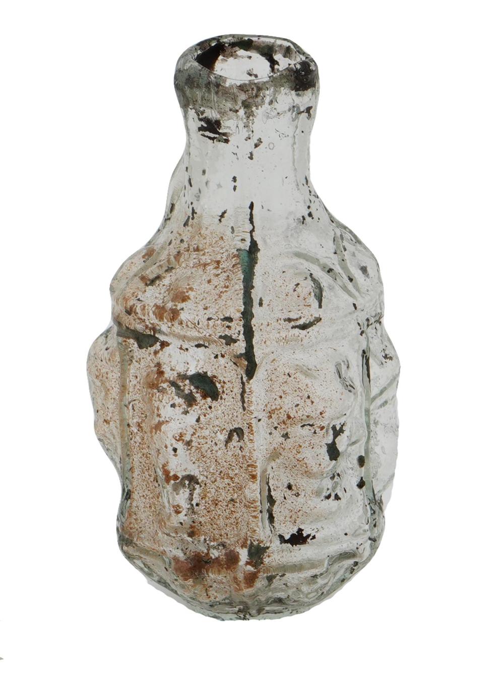 ANCIENT ROMAN SIDONIAN GLASS PERFUME BOTTLE sold by Antique Arena Inc, lot 346 — auction record photograph