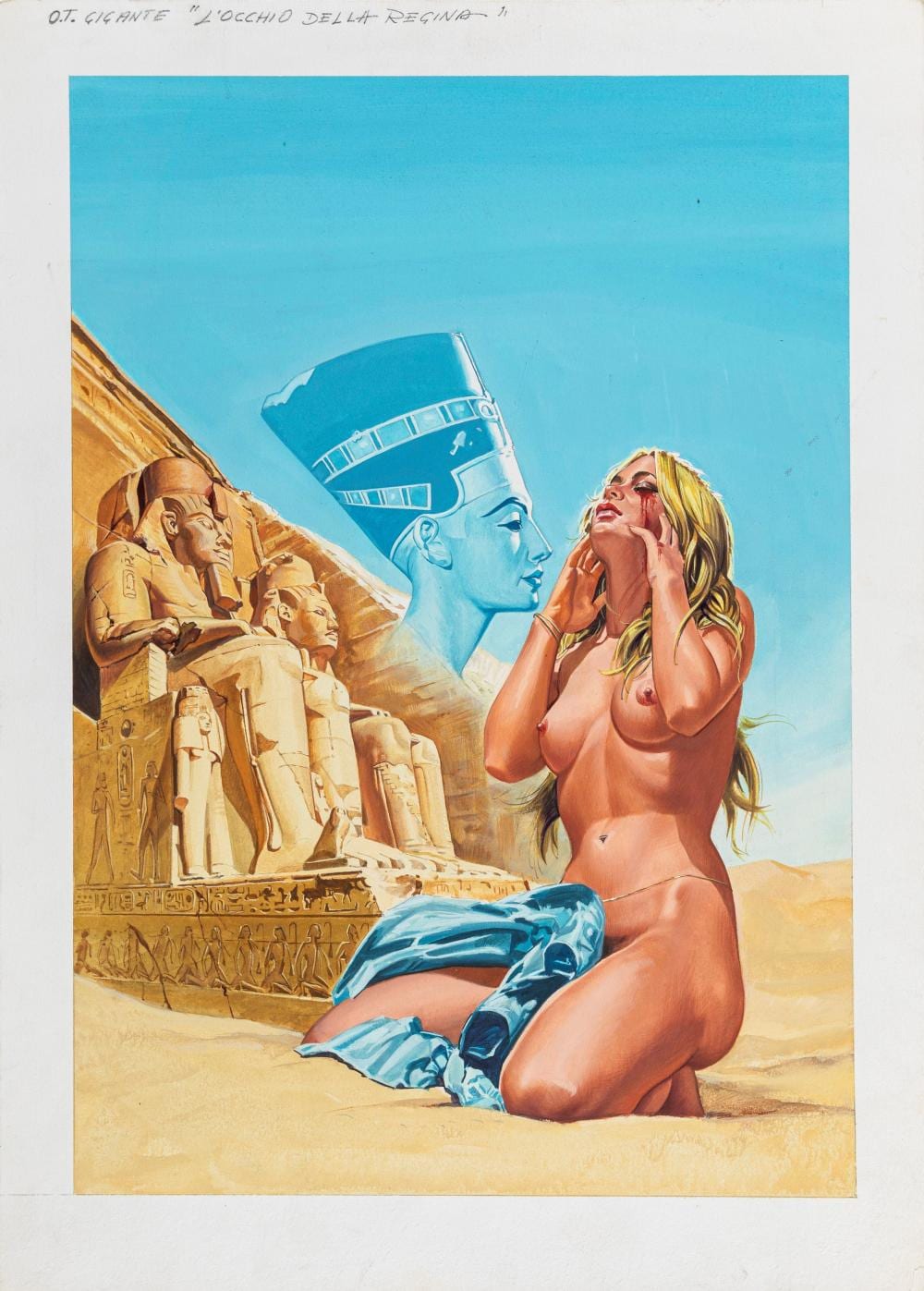 Mario Caria comparable auction result: mario caria oltretomba l occhio della regina 1982