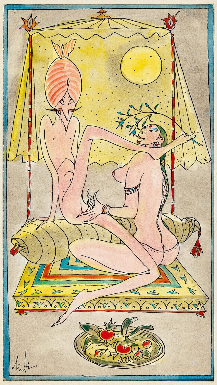 Albert Lindi comparable auction result: lindi eigtl lindegger albert komma sutram oder die altindische liebeskunst