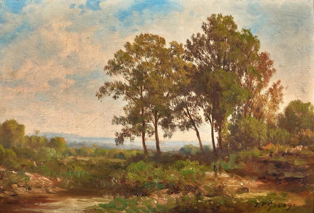 Philippe George comparable auction result: george julliard jean philippe weite landschaft mit b umen