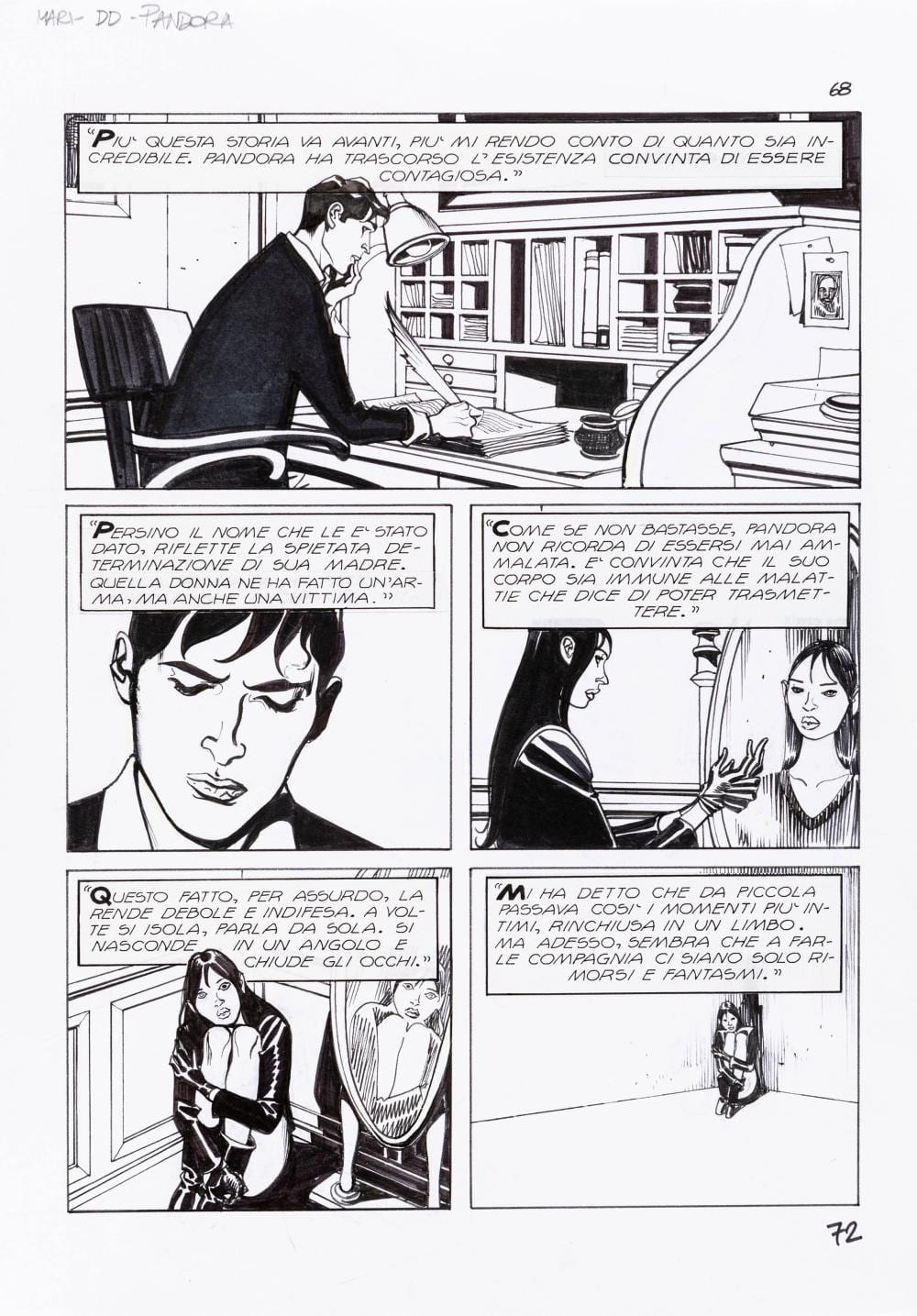 Nicola Mari comparable auction result: nicola mari dylan dog nel segno del dolore 2010