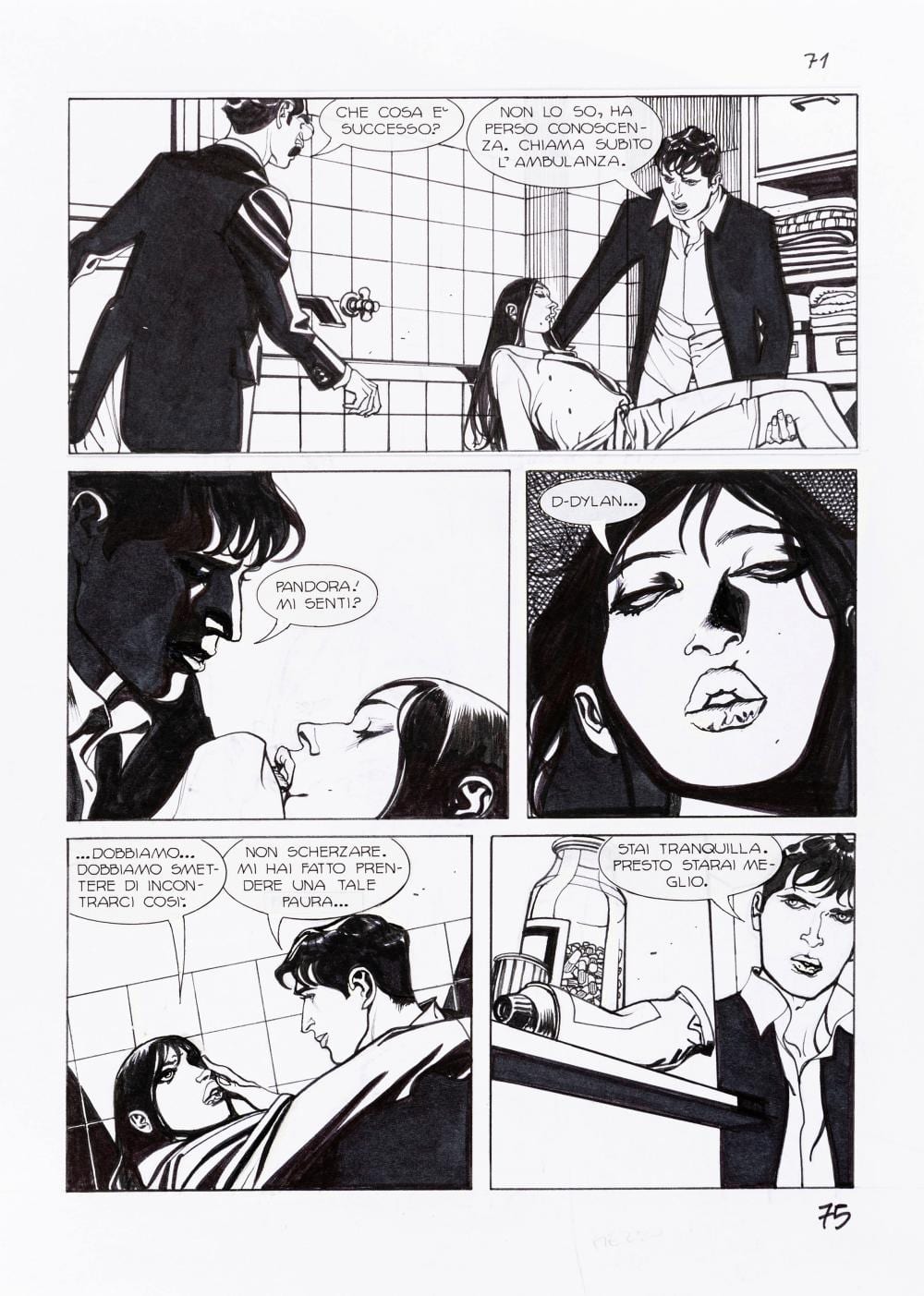 Nicola Mari comparable auction result: nicola mari dylan dog nel segno del dolore 2010