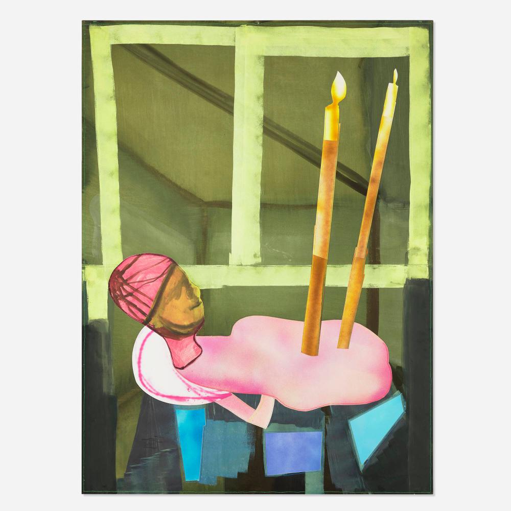 Alessandro Pessoli comparable auction result: alessandro pessoli nudo cartoccio