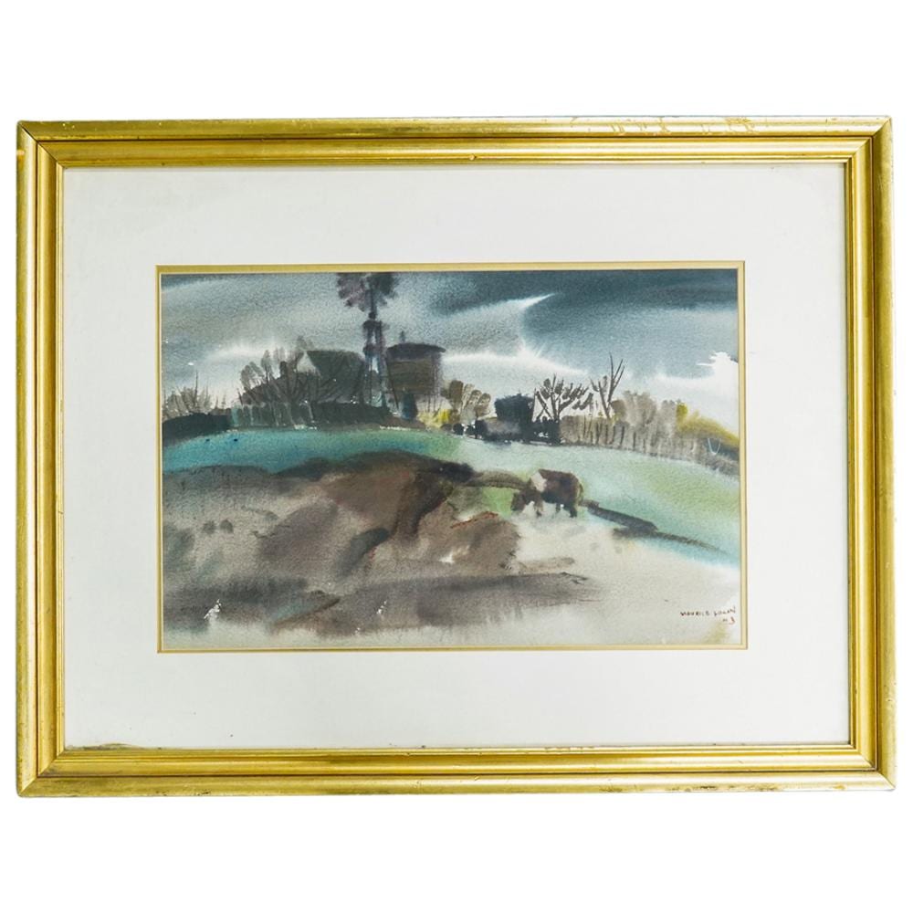maurice logan 1886 1977 watercolor on paper painting · Akiba Galleries · 2024-11-07 Maurice George Logan comparable auction result: maurice logan 1886 1977 watercolor on paper painting