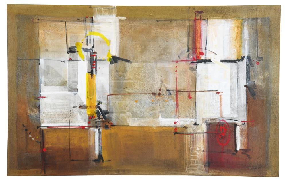 Antonio Carreno comparable auction result: antonio carreno 1963 motion mixed media on canvas