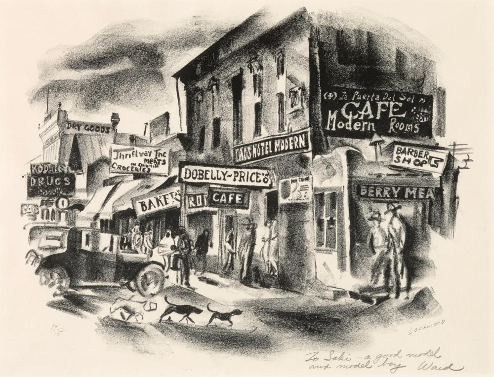 ward lockwood taos signs ca 1929 · Santa Fe Art Auction · 2024-11-08 Ward Lockwood comparable auction result: ward lockwood taos signs ca 1929