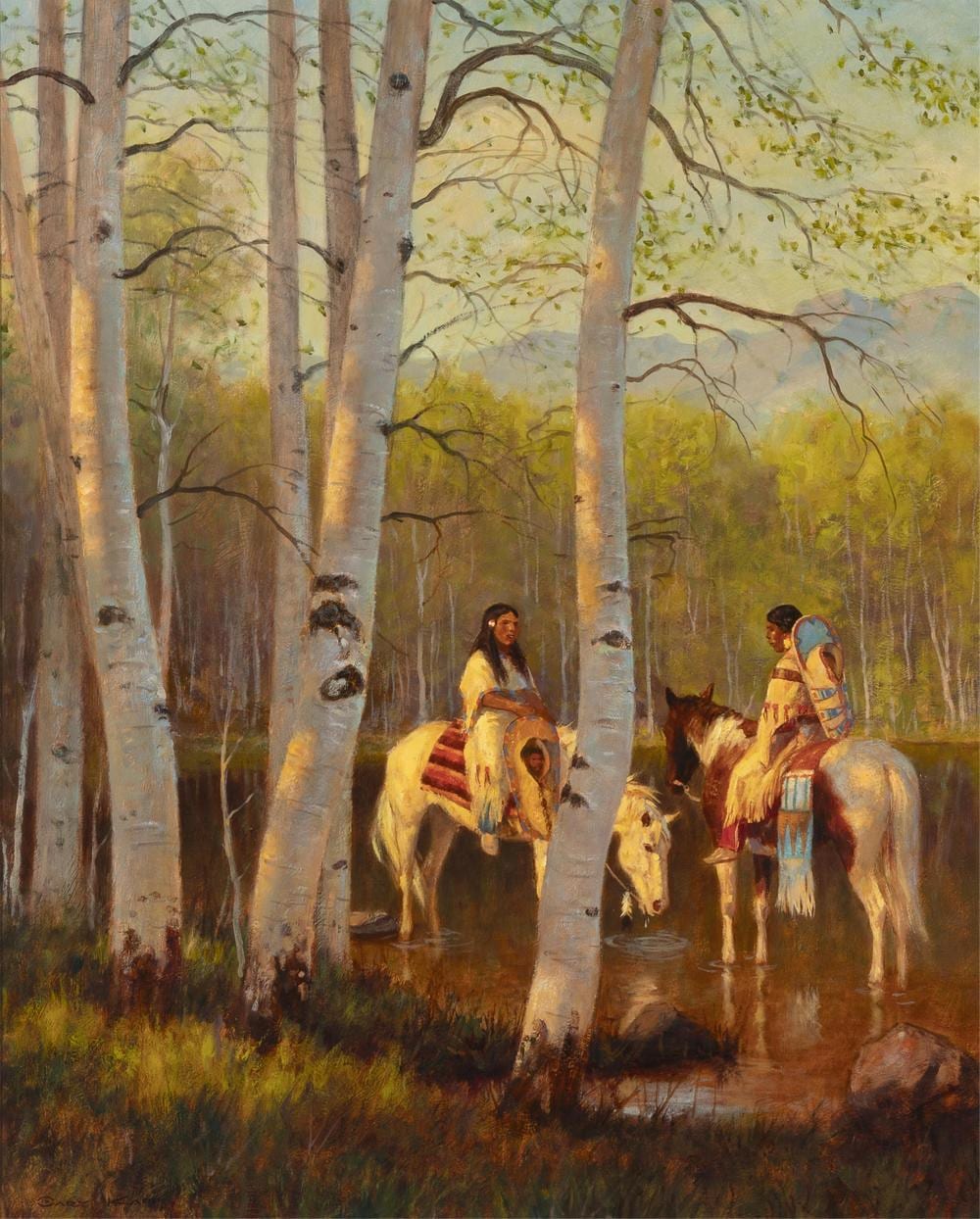 Gary Kapp comparable auction result: gary kapp a quiet afternoon