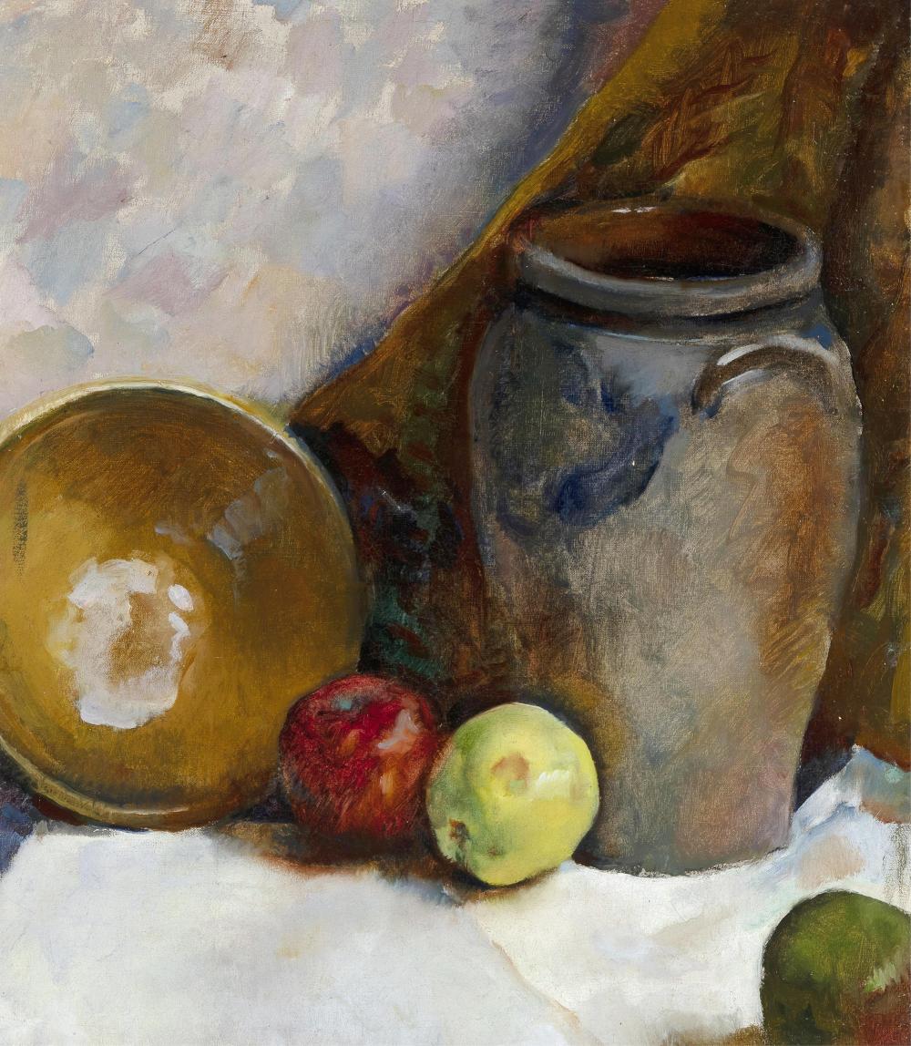 Henriette Wyeth comparable auction result: henriette wyeth earthenware and apples