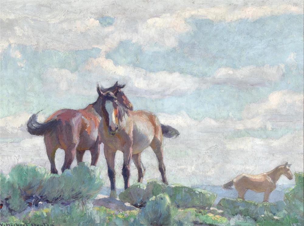 William Herbert Dunton comparable auction result: william herbert dunton on the mesa ca 1916