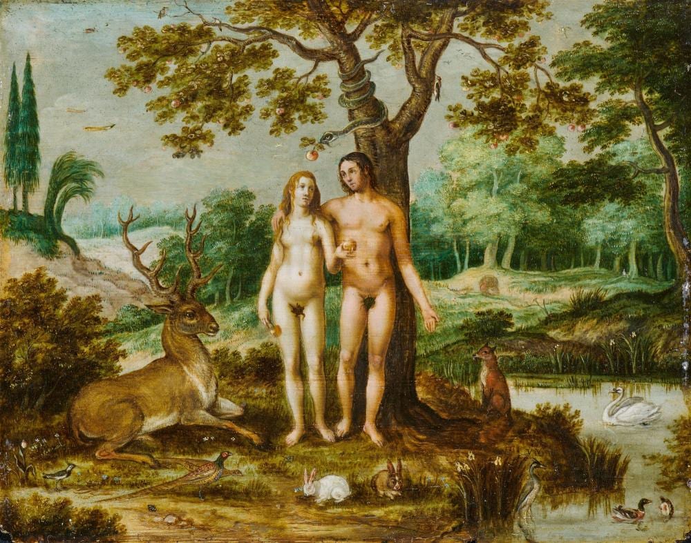Lucas van Valckenborch comparable auction result: lucas van valckenborch attributed to adam and eve in paradise