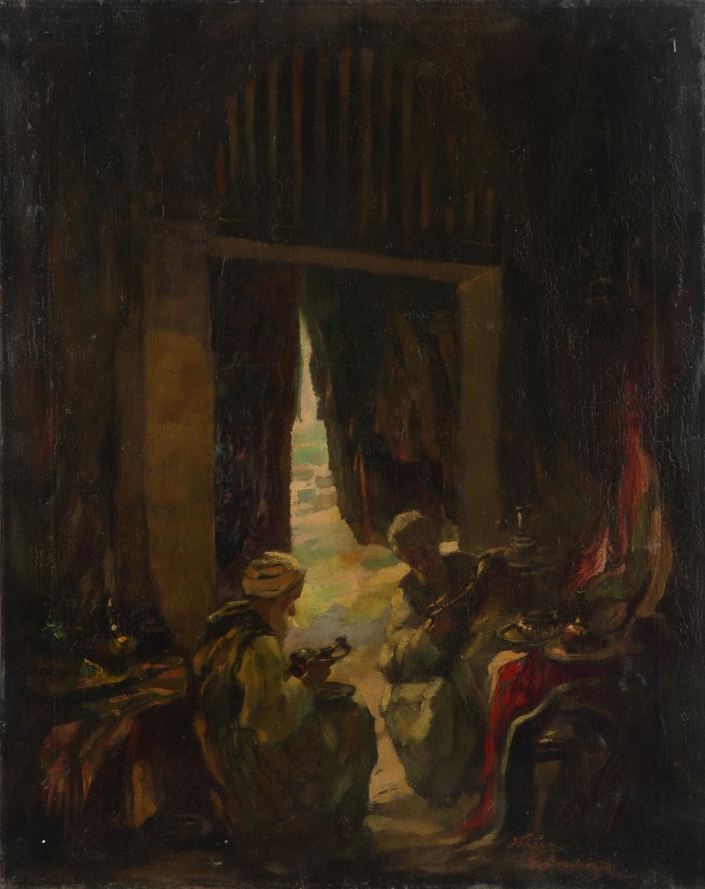 Naci Kalmukoglu comparable auction result: naci kalmukoglu turkish 1896 1954