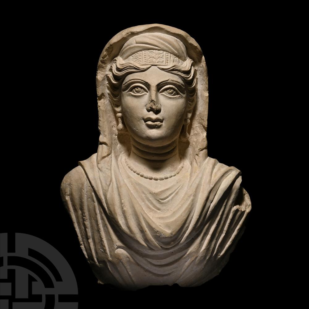 A Fine Life-Sized Eastern Roman Bust of a Wealthy Lady sold by TimeLine Auctions, lot 196 — auction record photograph