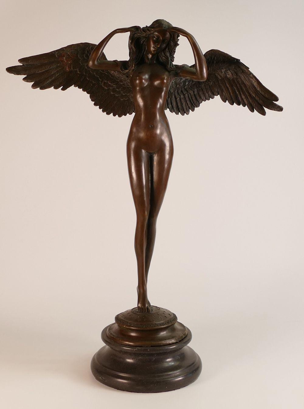adolph alexander weinman american 1870 1953 a cast bronze of female winged figure signed a a weinman to the base height 53cm · Potteries Auctions · 2024-11-09 Adolph Alexander Weinman comparable auction result: adolph alexander weinman american 1870 1953 a cast bronze of female winged figure signed a a weinman to the base height 53cm
