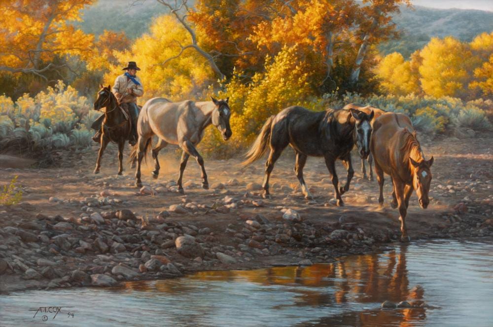 Tim Cox comparable auction result: tim cox american b 1957 autumn is coming on 1994