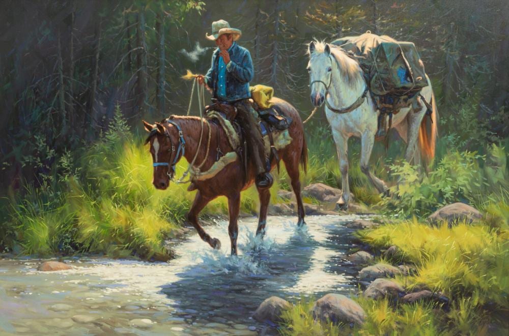 Harold Lyon comparable auction result: harold lyon american b 1930 out of the forest