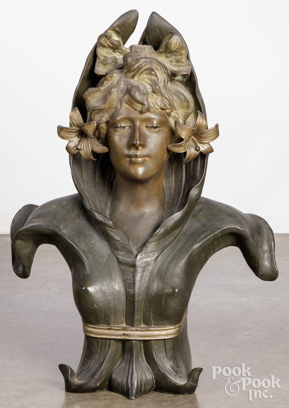Anton Nelson comparable auction result: anton nelson bronze female bust