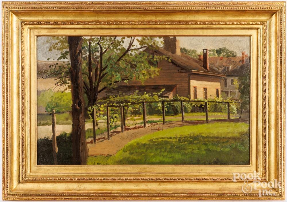 Frank Waller comparable auction result: frank waller american 1842 1923 oil on board