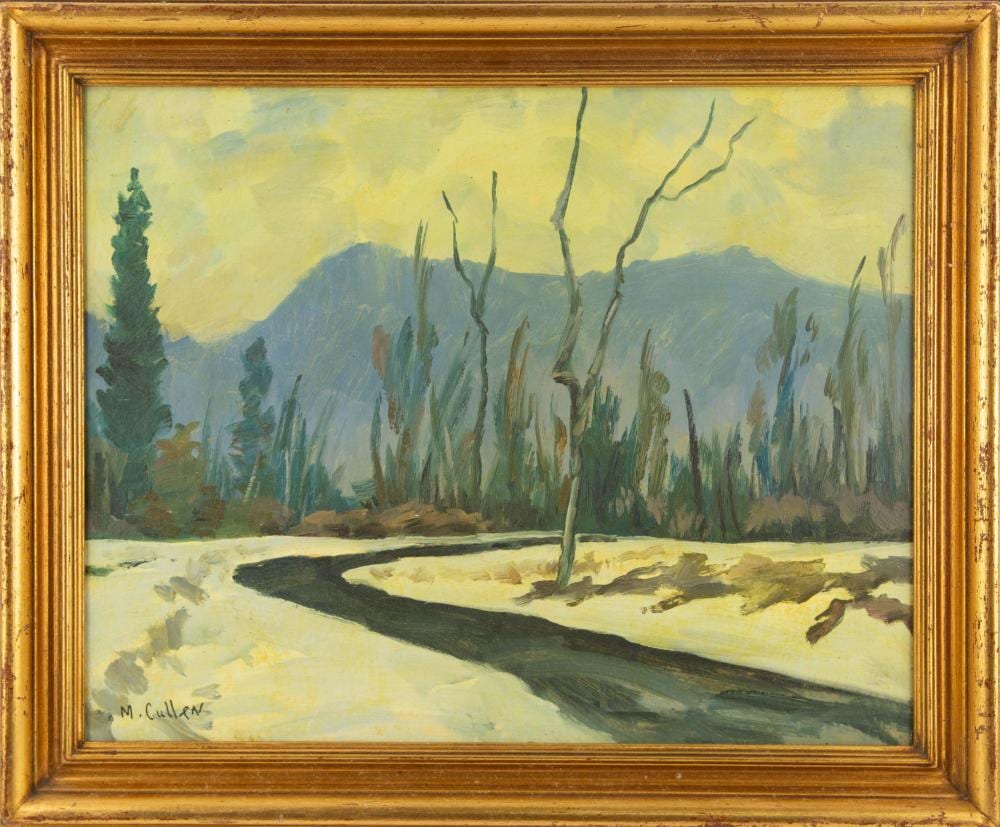 Maurice Galbraith Cullen comparable auction result: maurice galbraith cullen canadian 1866 1934 landscape oil on board