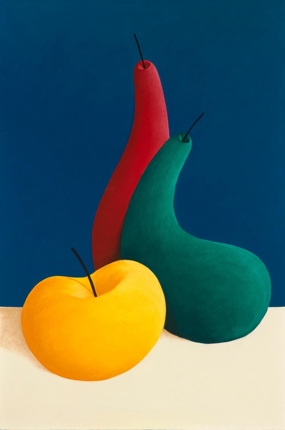 Nicolas Party (B. 1980). Still Life. chalk pastel on canvas 150 x 100 cm. ( comparable sale