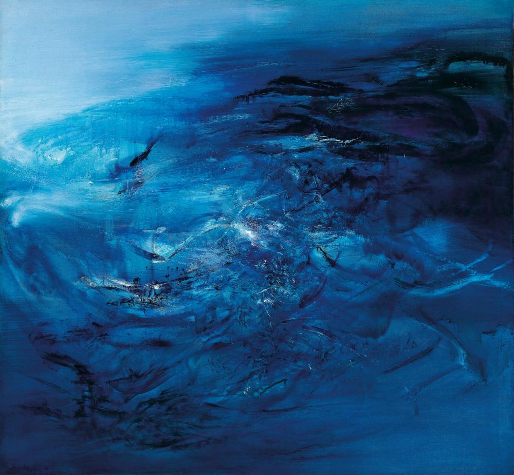 Zao Wou-Ki (ZHAO WUJI, 1920-2013). 30.09.65. oil on canvas 150 x 162 cm. (5 comparable sale