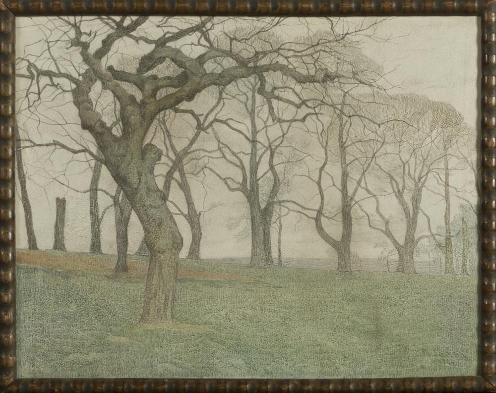 Philippe Derchain comparable auction result: philippe derchain 1873 1947 arbres en hiver 1924
