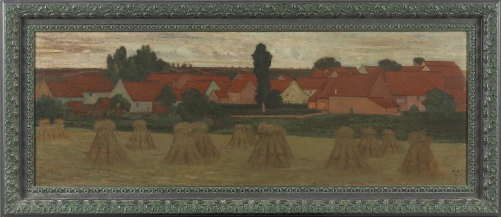 William Degouve de Nuncques comparable auction result: william degouve de nuncques 1867 1935 village aux dizeaux 1907