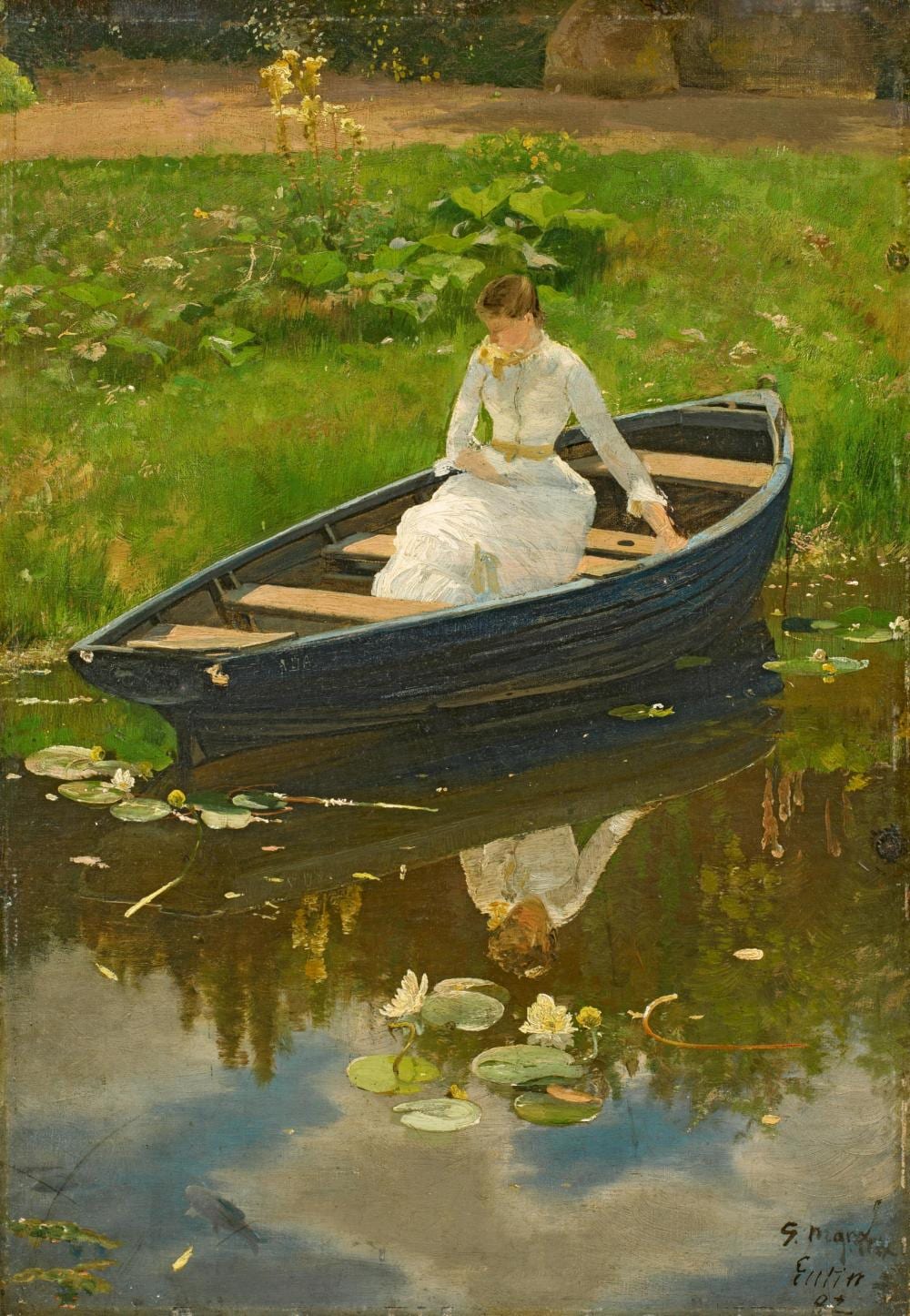 gustav marx in the boat · Van Ham Kunstauktionen · 2024-11-14 Gustav Marx comparable auction result: gustav marx in the boat