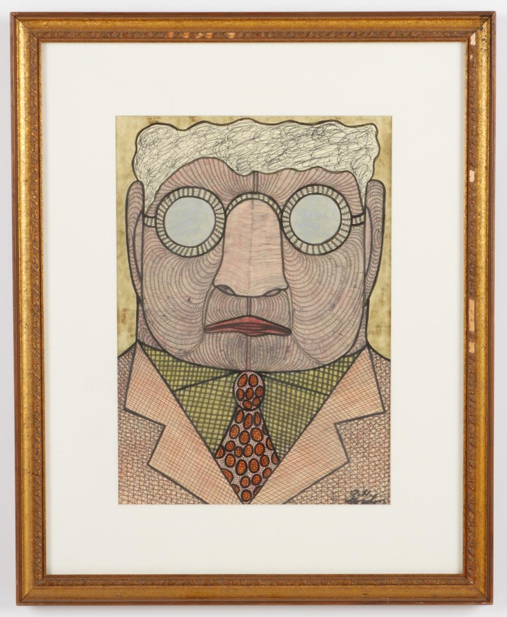 Ted Gordon comparable auction result: ted gordon b 1924 portrait