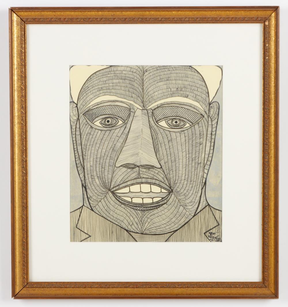 Ted Gordon comparable auction result: ted gordon b 1924 portrait