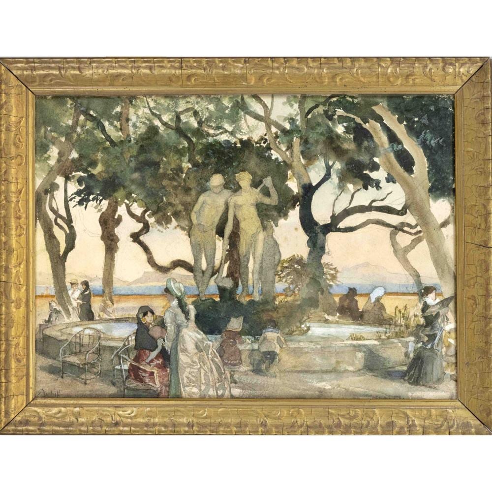 Adolf Schill comparable auction result: adolf schill 1848 1911 park in