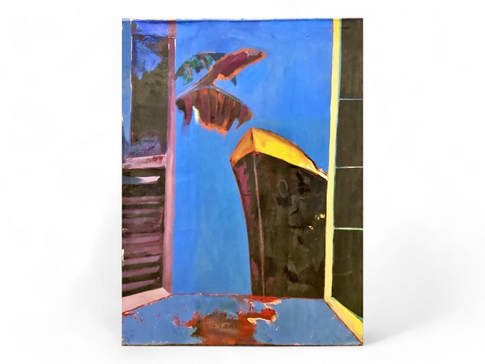 Michael Jung comparable auction result: michael jung american 1936 2022 ship through the window acrylic paint on canvas measures 40 x 50 5