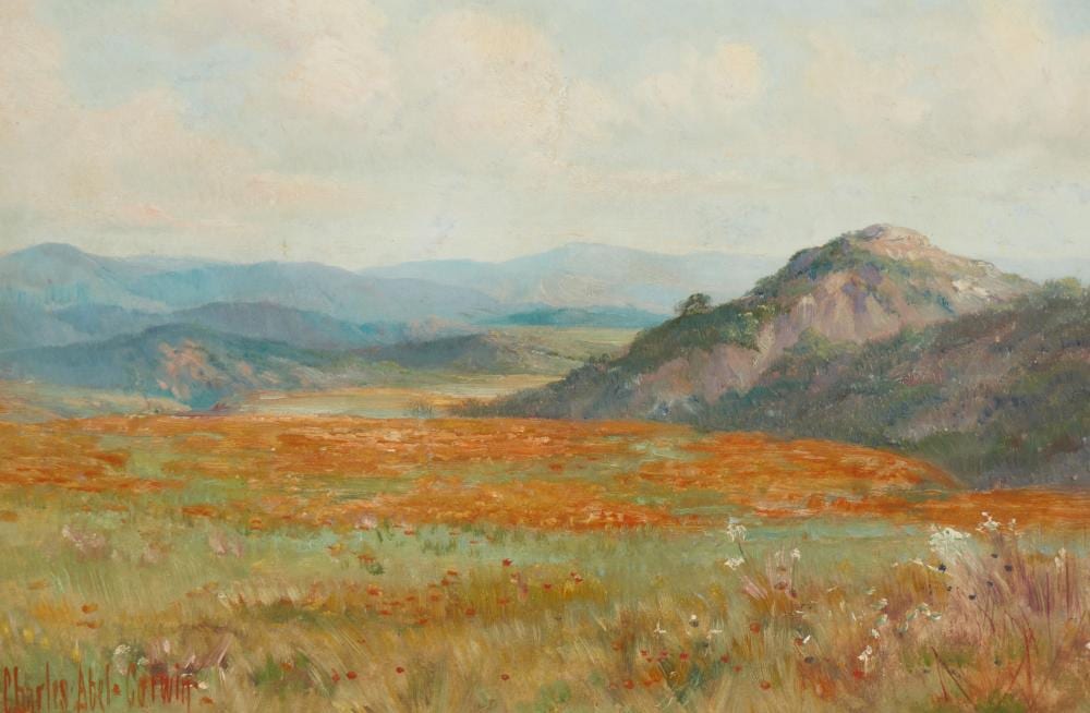 Charles Abel Corwin comparable auction result: charles abel corwin 1858 1938 california poppy fields