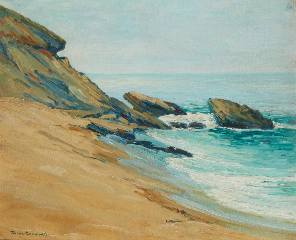 Joane Cromwell comparable auction result: joane cromwell 1895 1969 rocky shoreline