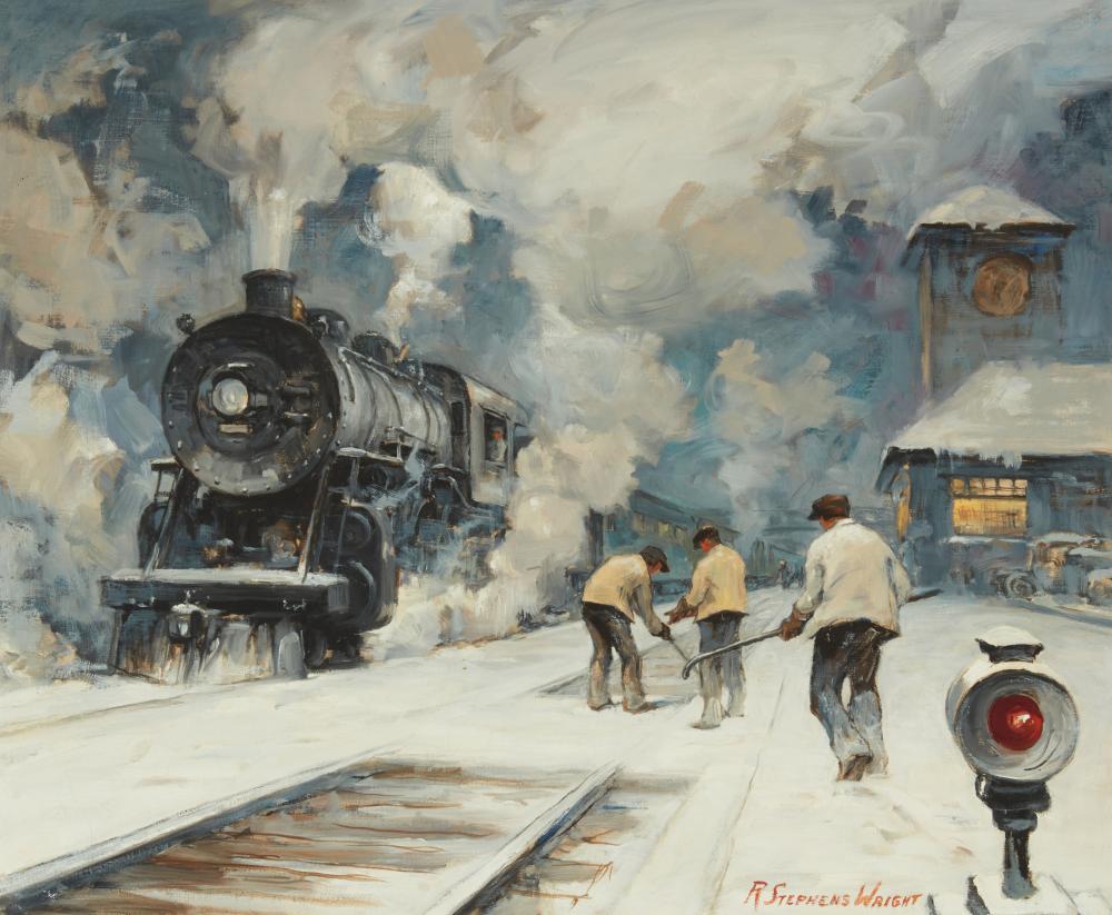 Redmond Stephens Wright comparable auction result: redmond stephens wright 1903 1991 gandy dancers and the limited