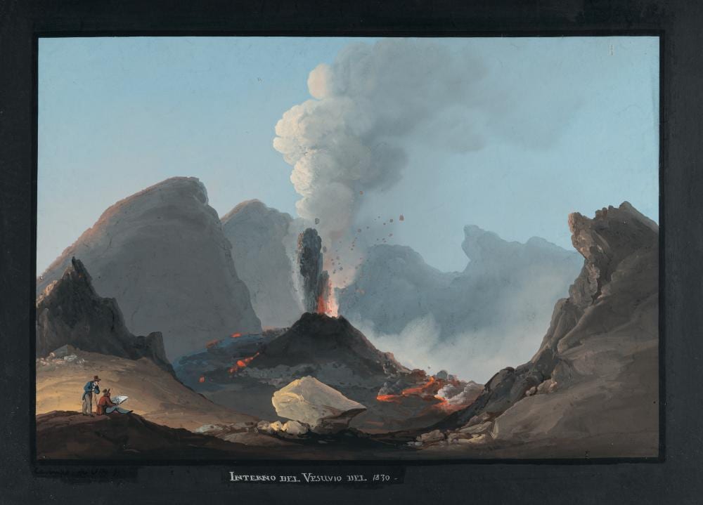 Camillo de Vito comparable auction result: camillo de vito t tig ab 1819 in neapel interno del vesuvio del 1830 interno del vesuvio del 1830