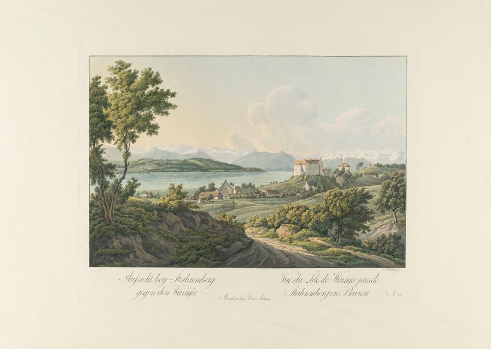Simon Warnberger comparable auction result: simon warnberger 1769 pullach bei m nchen m nchen 1847 folge von 12 bll und titel ansichten von bayern series of 12 fol and title views of bavaria